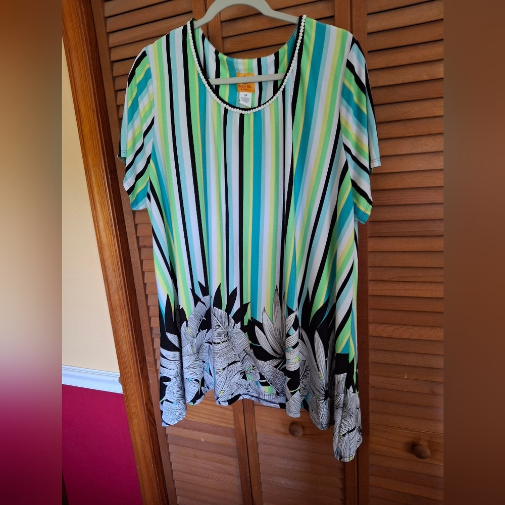 Ruby Rd. Multicolor Striped Blouse